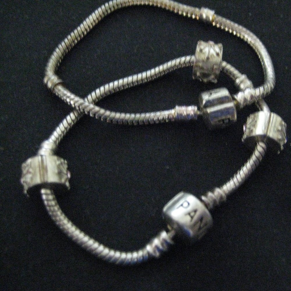 Two PANDORA Silver Bracelets